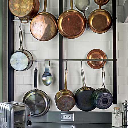 An answer to the prayers of people with small kitchens everywhere! A storage solution for pots & pans that's easy and affordable.