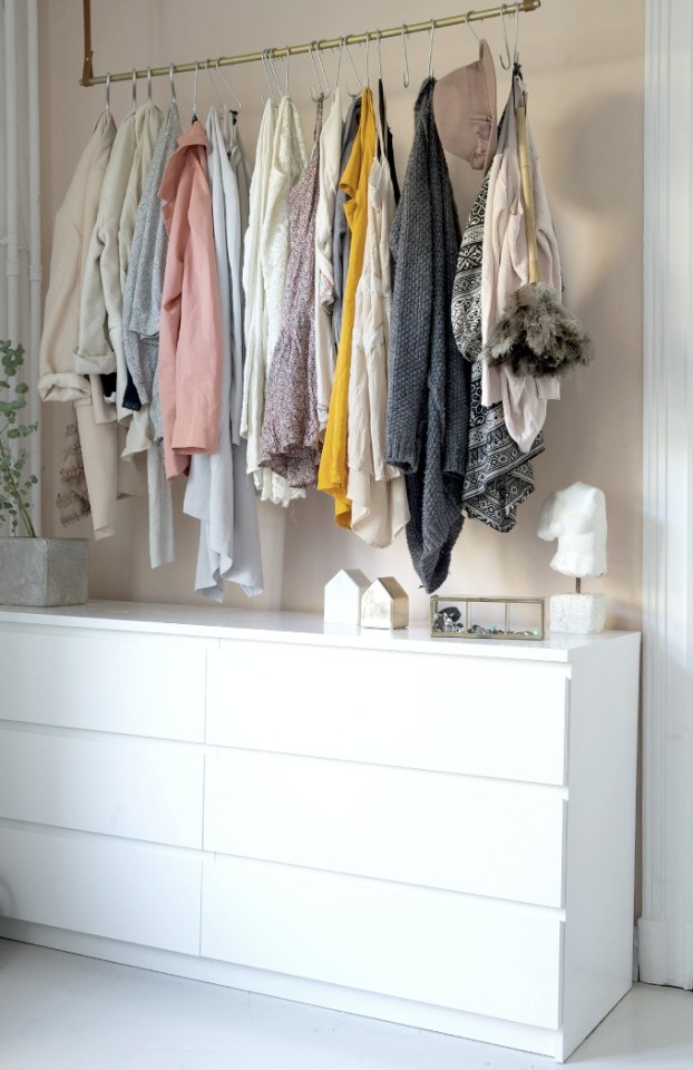 A Closet Made Entirely Of Hooks Live Simply by Annie