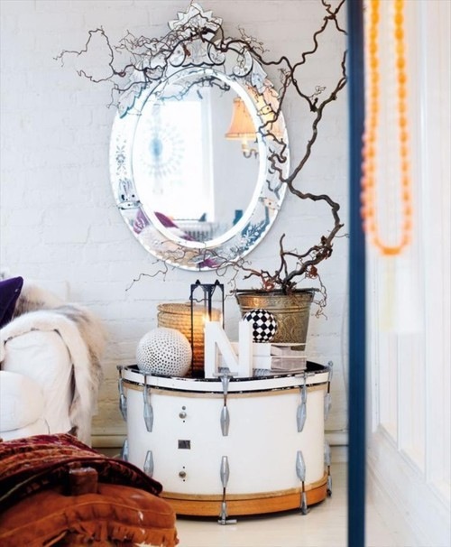 Creative & small-space friendly alternatives to the typical nightstand.