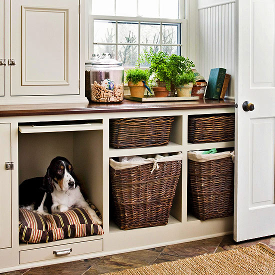 The completely brilliant solution for those ugly, always-in-the-way pet crates and beds.