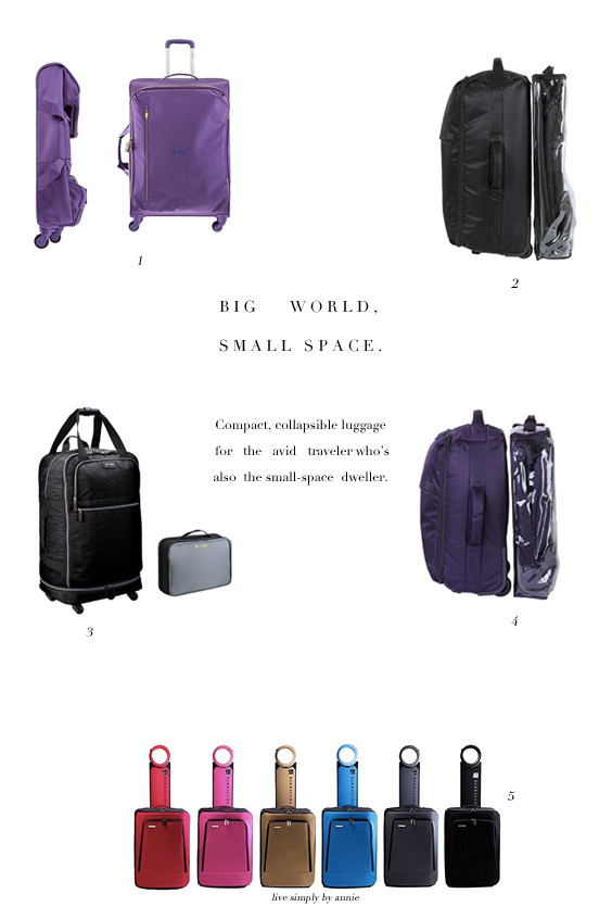the best collapsible suitcases for the avid traveler/ small-space dweller.