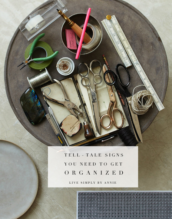 The new measure: 3 Tell-tale signs you need to get organized 