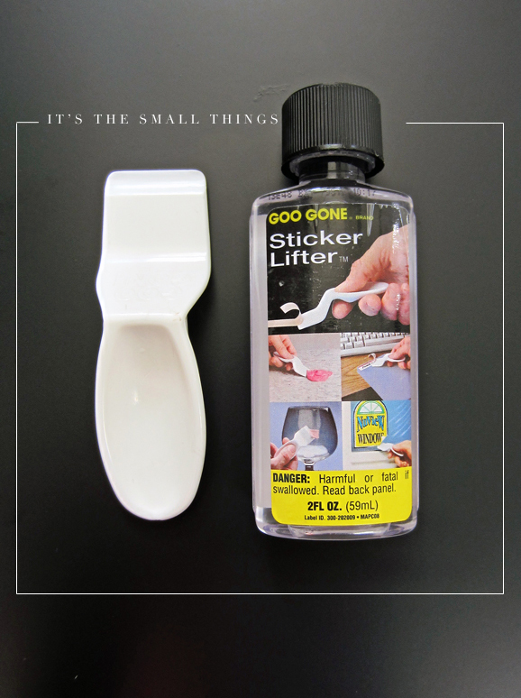 This will save your fingernails. The sticker lifter! 