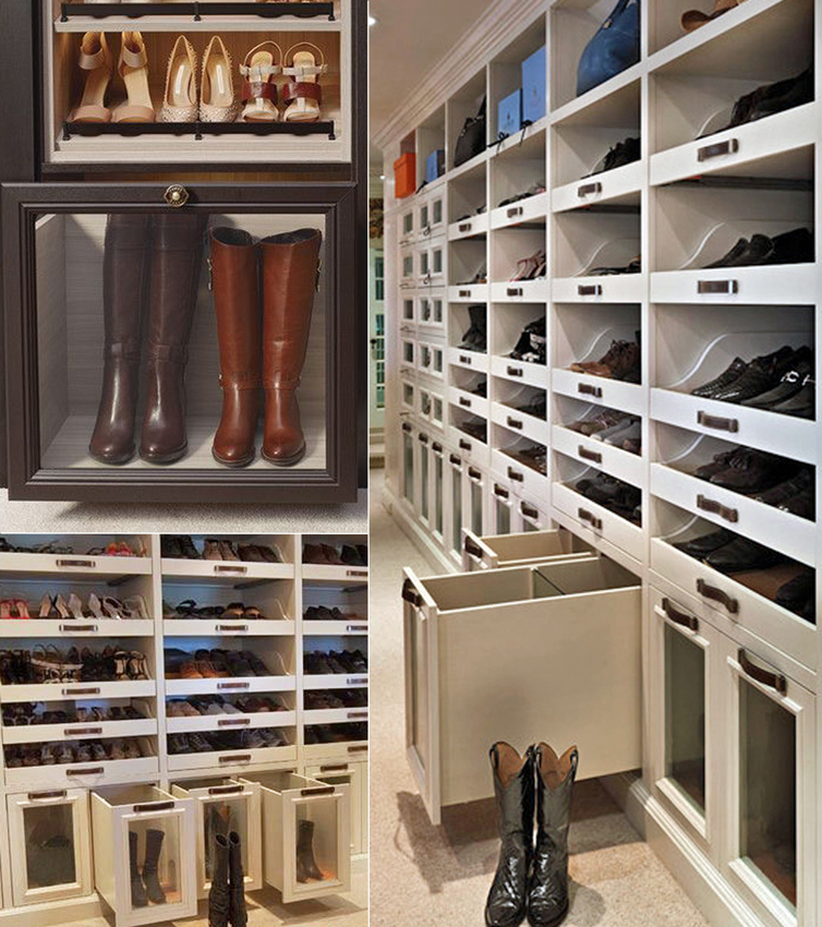 One day I will have these boot drawers in my closet. The ideal. 