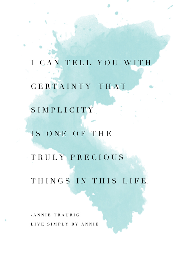 A sentiment worth sharing: simplicity is truly precious. Please pass this on. 
