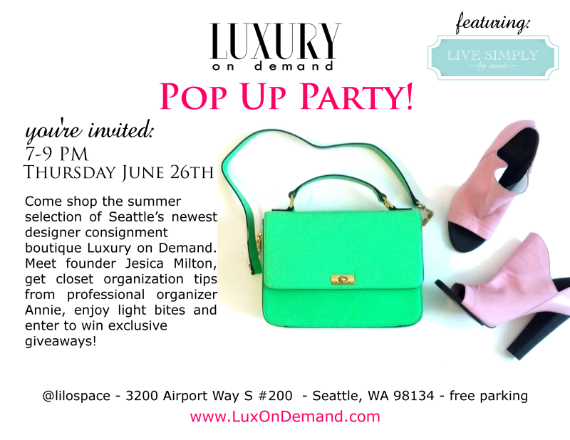 Seattle pop up party