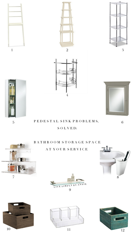 From the top 5 organizing product posts of 2014! #2: products to help maximize bathroom storage space. 