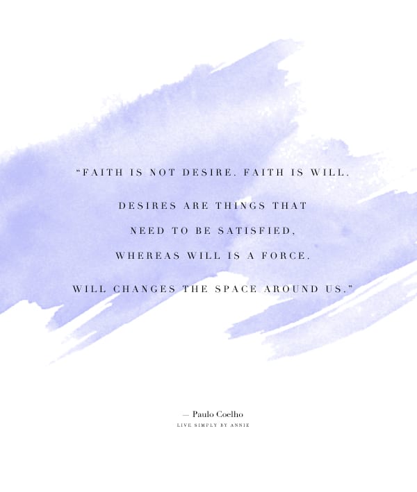 the power of faith to change our lives!