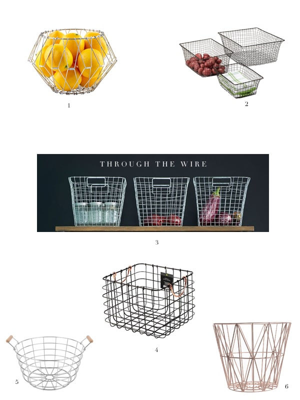 6 of the most stylish wire baskets!