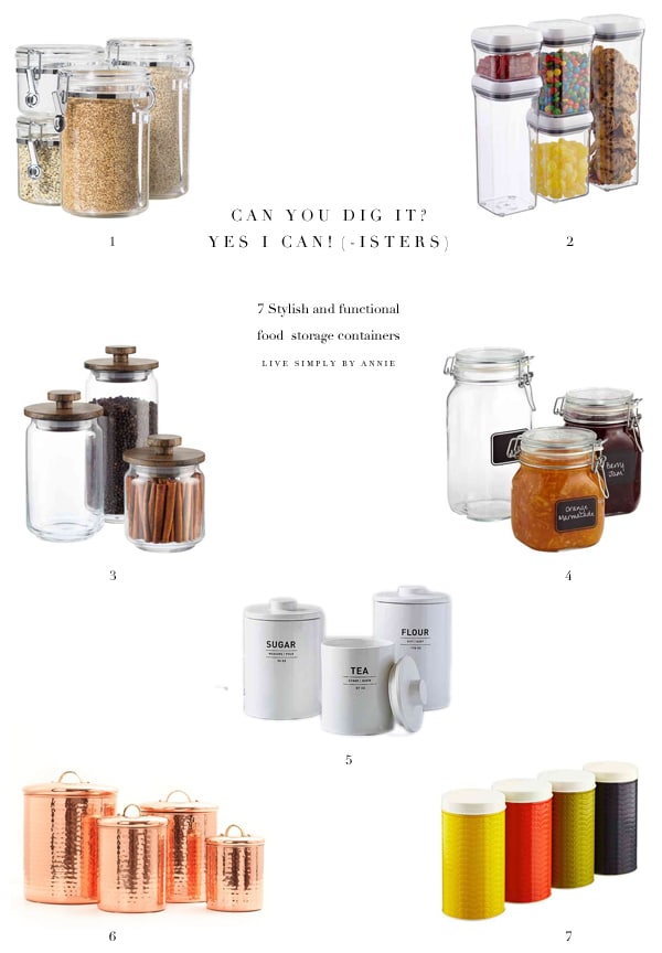 Kitchen canisters are a must for neat and effective food storage!! 
