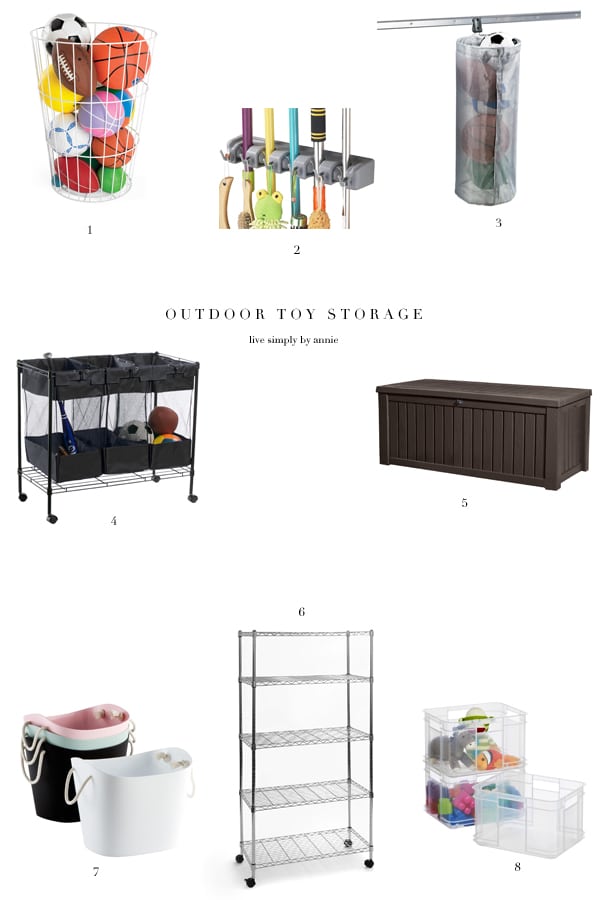 simplify outdoor toy storage just in time for summer!
