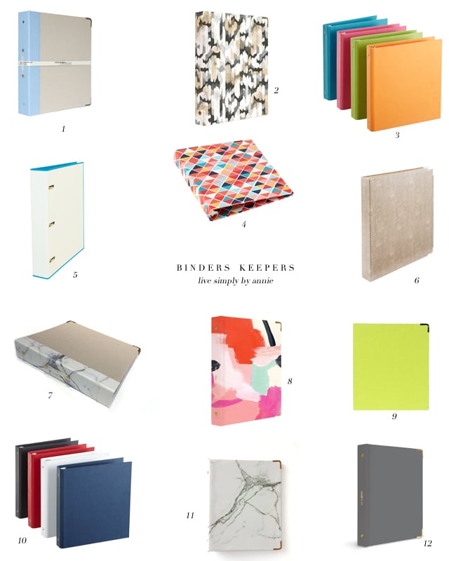 Stylish binders, just in time for back-to-school!