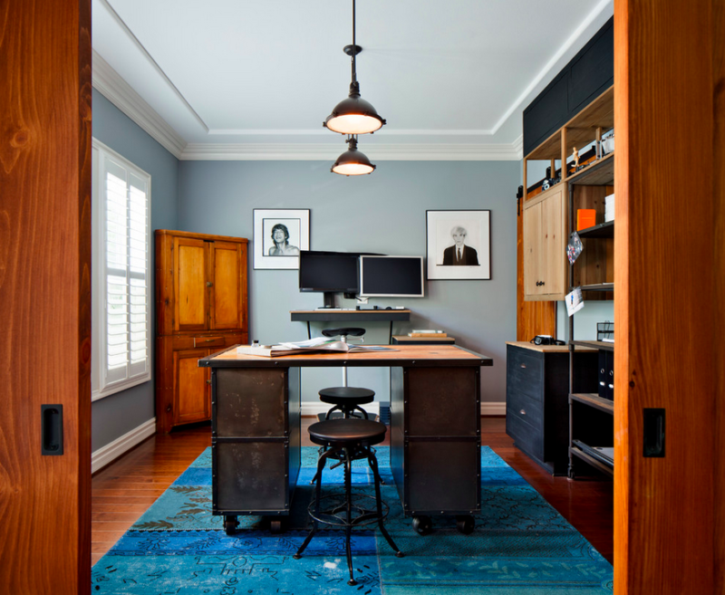 The super cool office of a successful sports photographer, by CM Natural Designs