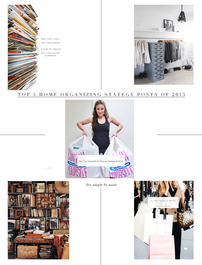 Blog reader favorites-- home organizing strategy posts of 2015! 