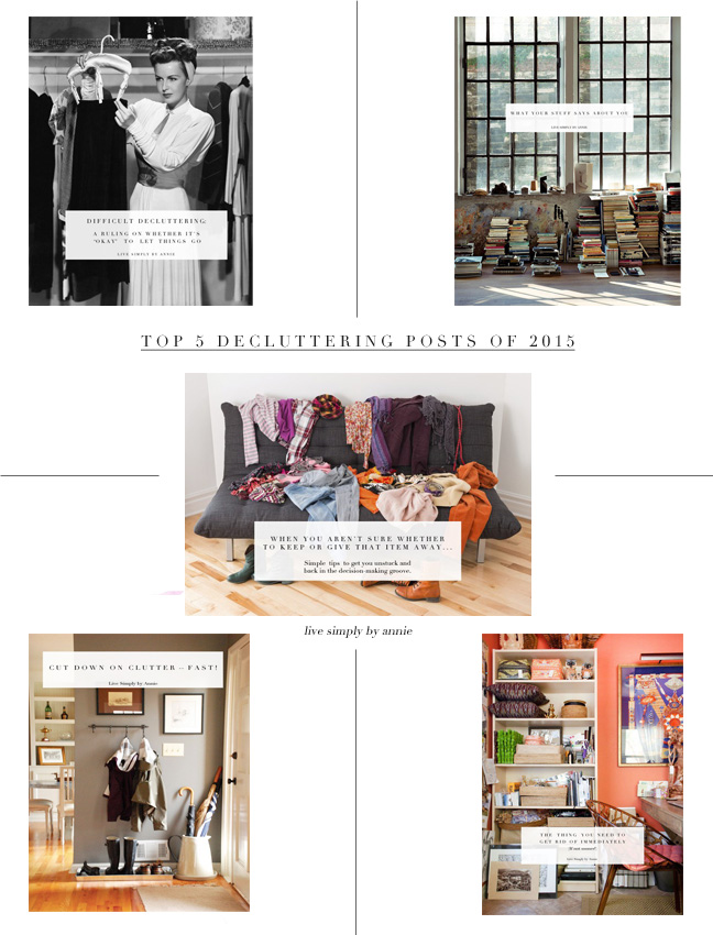 The much-anticipated top 5 reader-favorite decluttering posts of the year are in! 