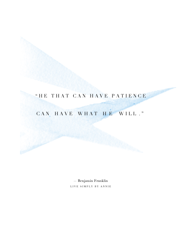 A post about patience and the secret to getting what you want. 