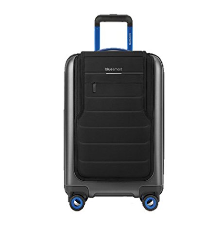 Travel to the future with this smart suitcase! It has 2 USB charging ports, a scale inside the handle, locks via a remote digital lock as well as with keys, and has GPS location tracking capabilities so that you can "know where your bag is anywhere in the world for free."