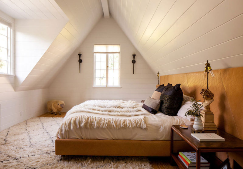 This Southern California attic master suite will have you wishing yours wasn't filled with insulation...