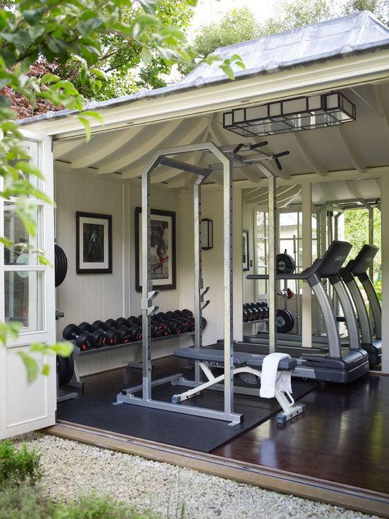 Talk about motivation--these home gyms aren't just stylish, they also come with a view!