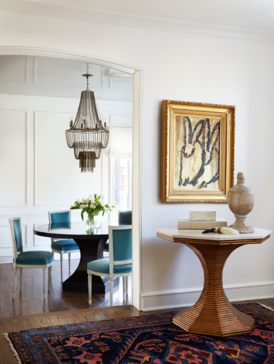 Take a peek into the sophisticated family home that takes its inspiration from a Parisian apartment.