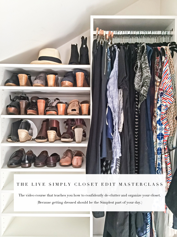 Meet your new organizing bff: the Live Simply closet edit Masterclass! 