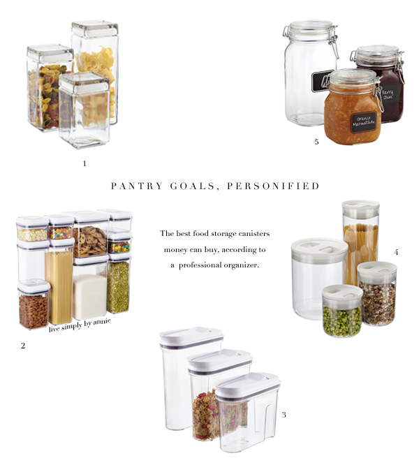 Best food canisters for pantry organization (that just happen to be on sale!).