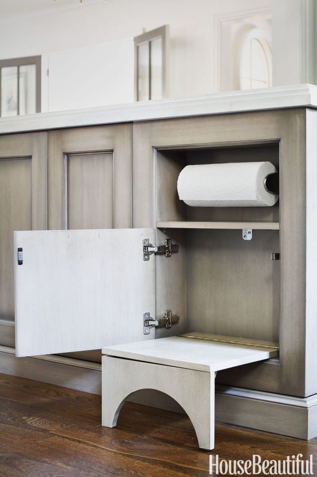 Designing an ideal kitchen? Here's a better way to keep paper towels handy.