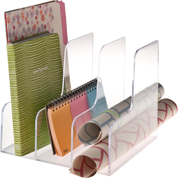 Magazine sorter or handbag holder. Either way, this product is an organized person's dream. 