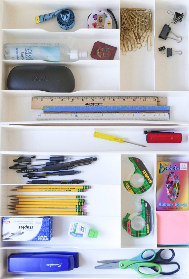 For starters, stop calling it a junk drawer...