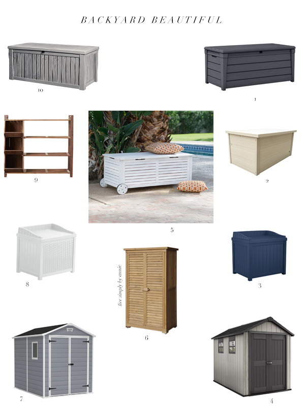 Backyard Beautiful: 10 Great Outdoor Storage Options For Porches, Patios, & Pool Decks