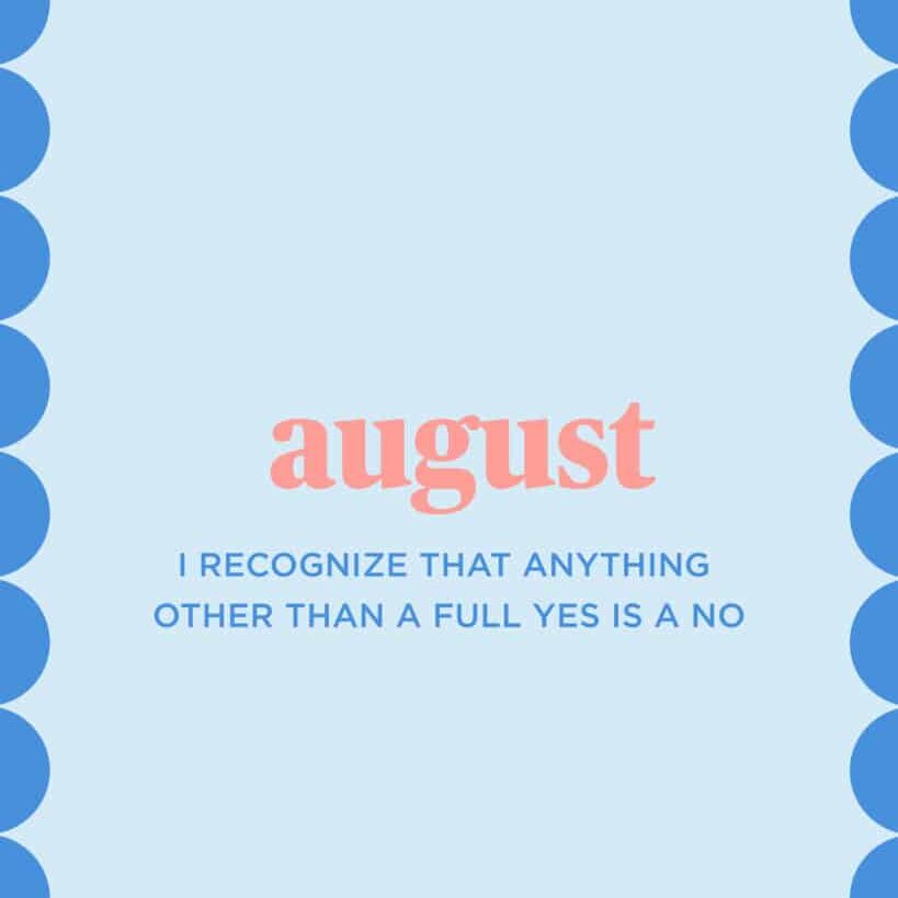 Live Simply Method Monthly Mantra: The Non-Yes Of It All...