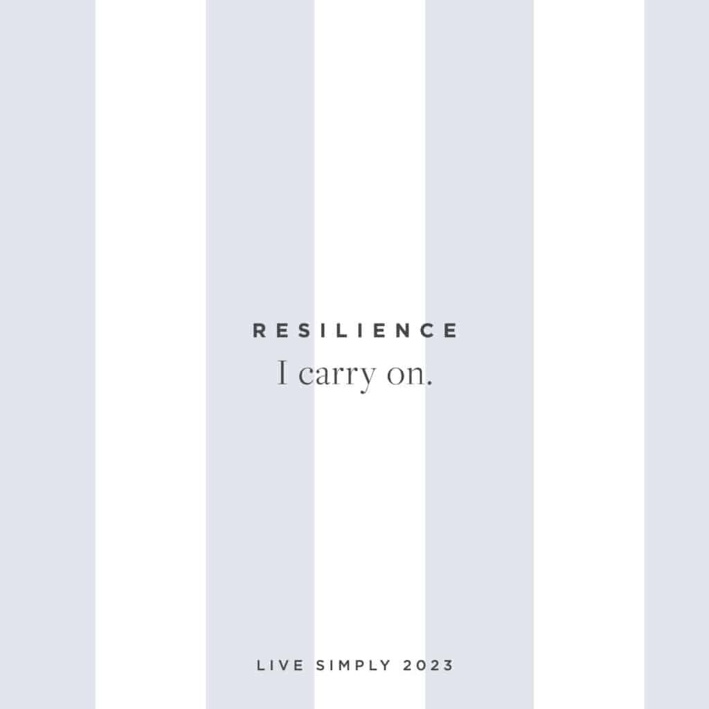 Live Simply Method 2023 Calendar: Resiliency